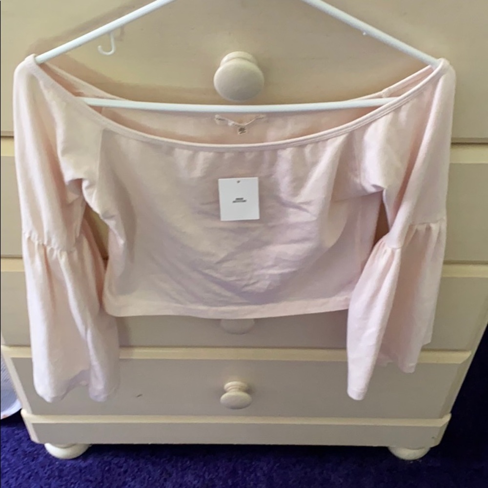 Urban Outfitters Baby Pink Long Sleeve Top